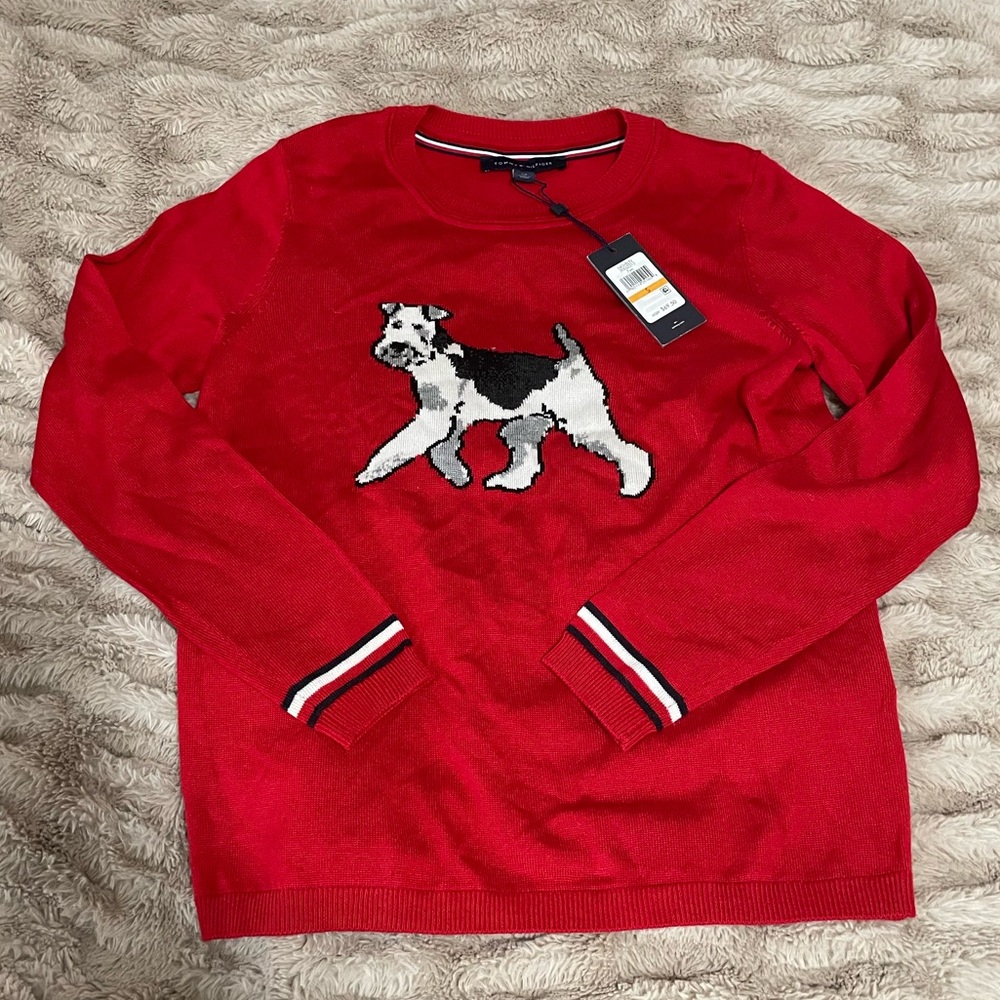 NWT | Tommy Hilfiger Novelty Terrier Sweater
